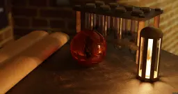 Orb, Vials, Scroll, Flame (Preview)